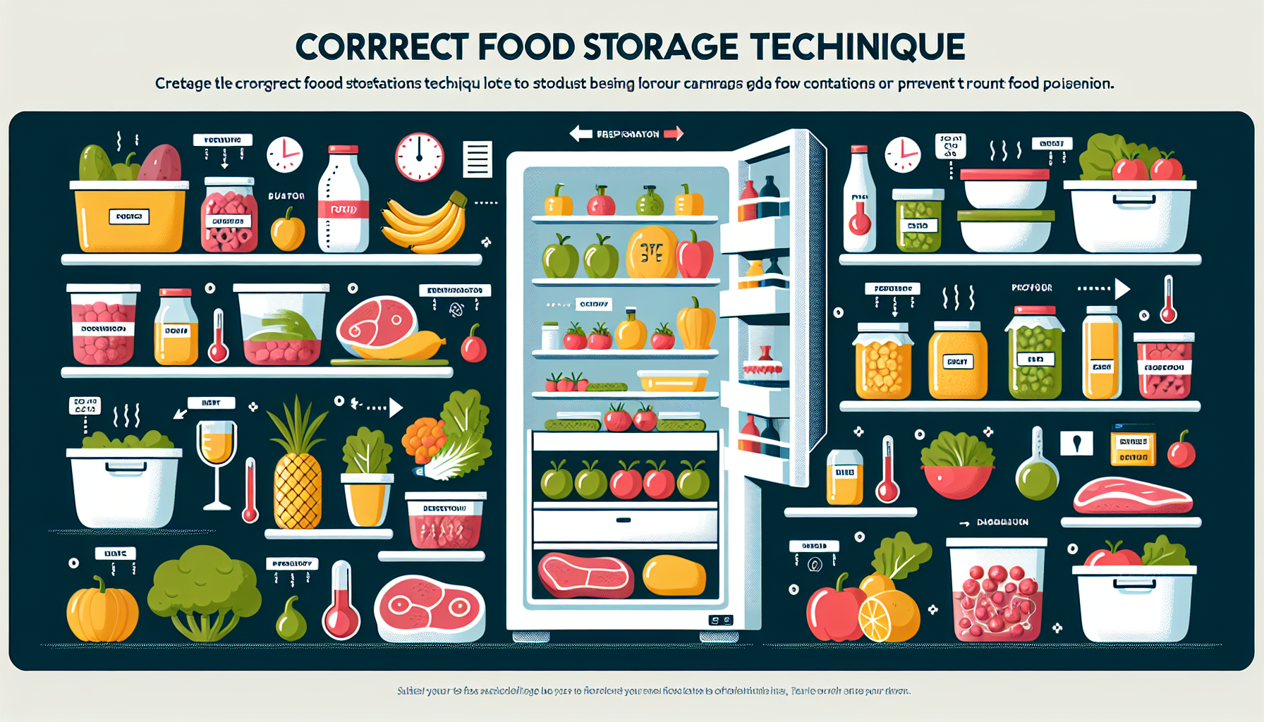 식중독 예방을 위한 음식 올바른 보관 방법과 요령