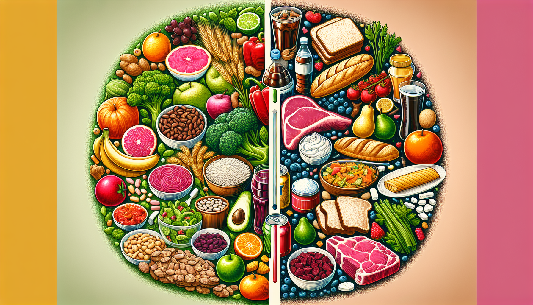 혈당 조절에 좋은 음식과 나쁜 음식 비교