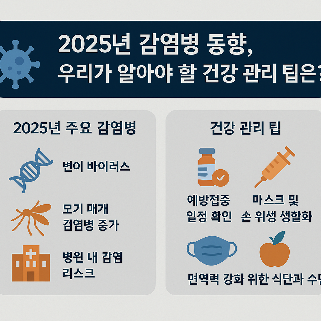 2025년 감염병 동향, 우리가 알아야 할 건강 관리 팁은