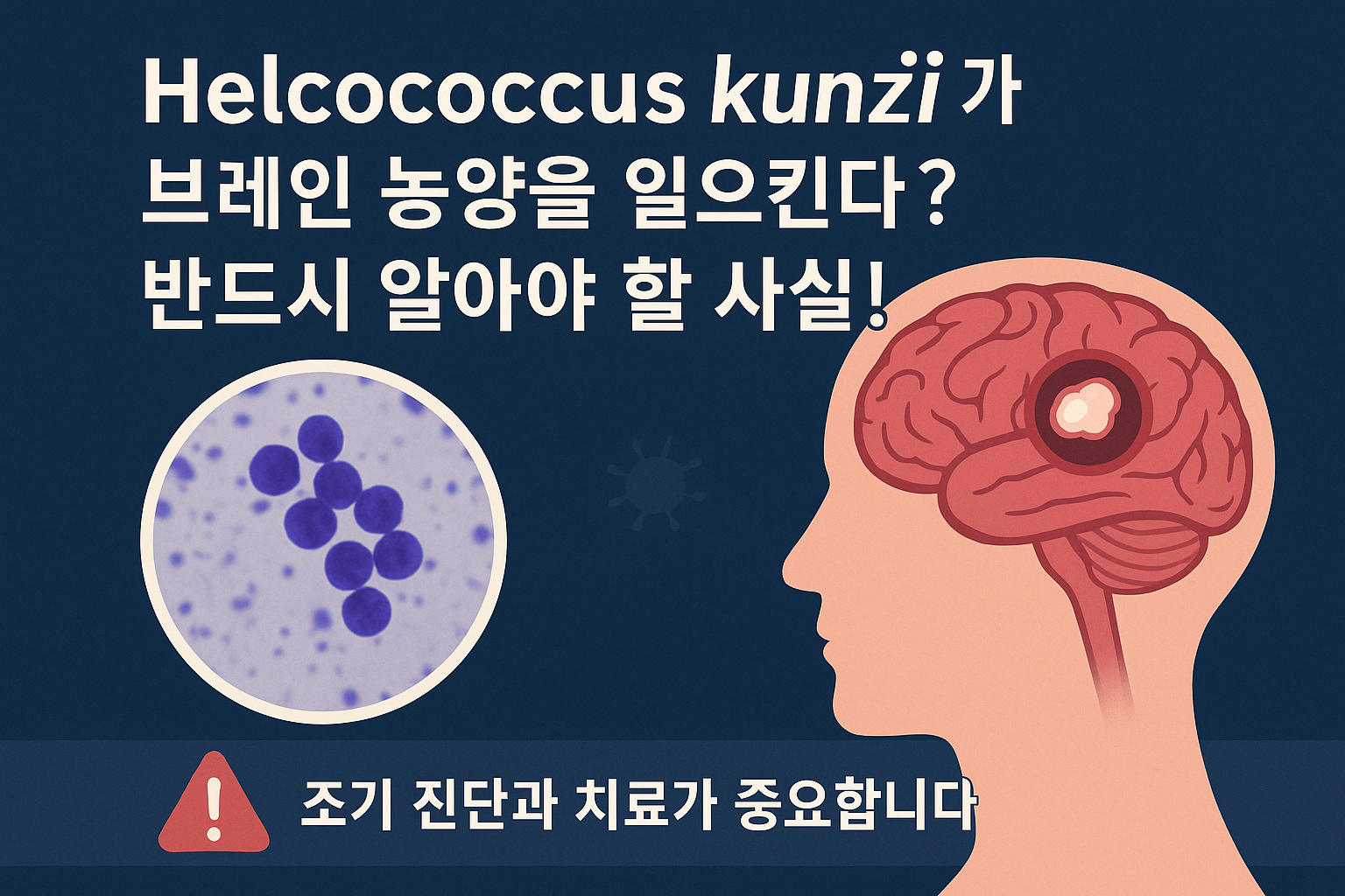 Helcococcus kunzii가 브레인 농양을 일으킨다 반드시 알아야 할 사실!