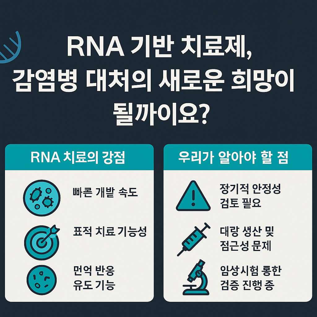 RNA 기반 치료제, 감염병 대처의 새로운 희망이 될까요