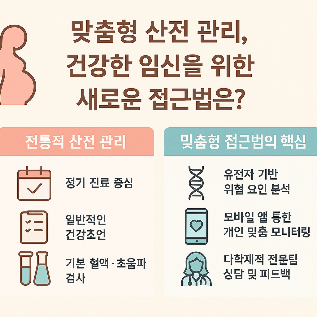 맞춤형 산전 관리, 건강한 임신을 위한 새로운 접근법은