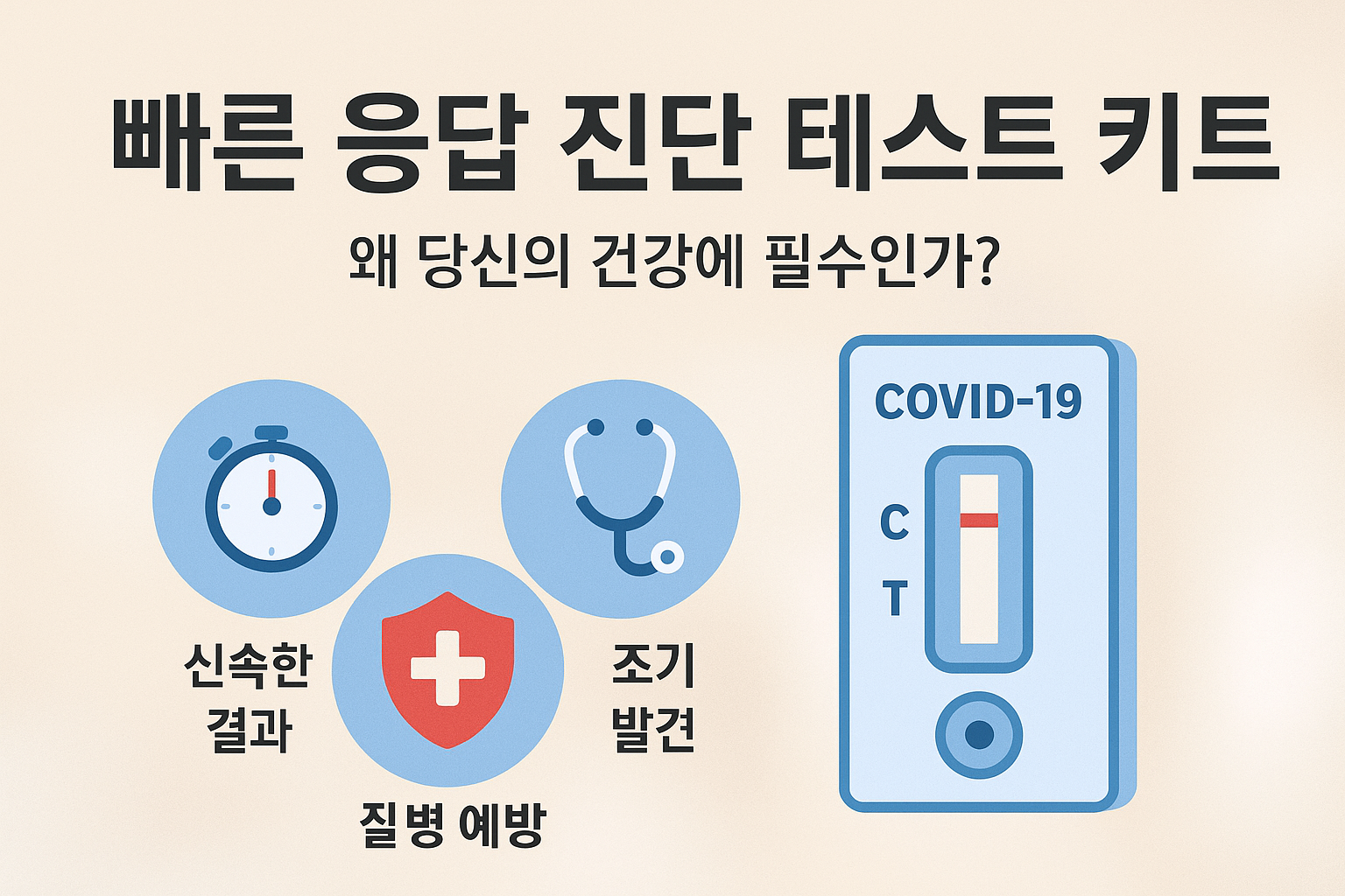 빠른 응답 진단 테스트 키트, 왜 당신의 건강에 필수인가