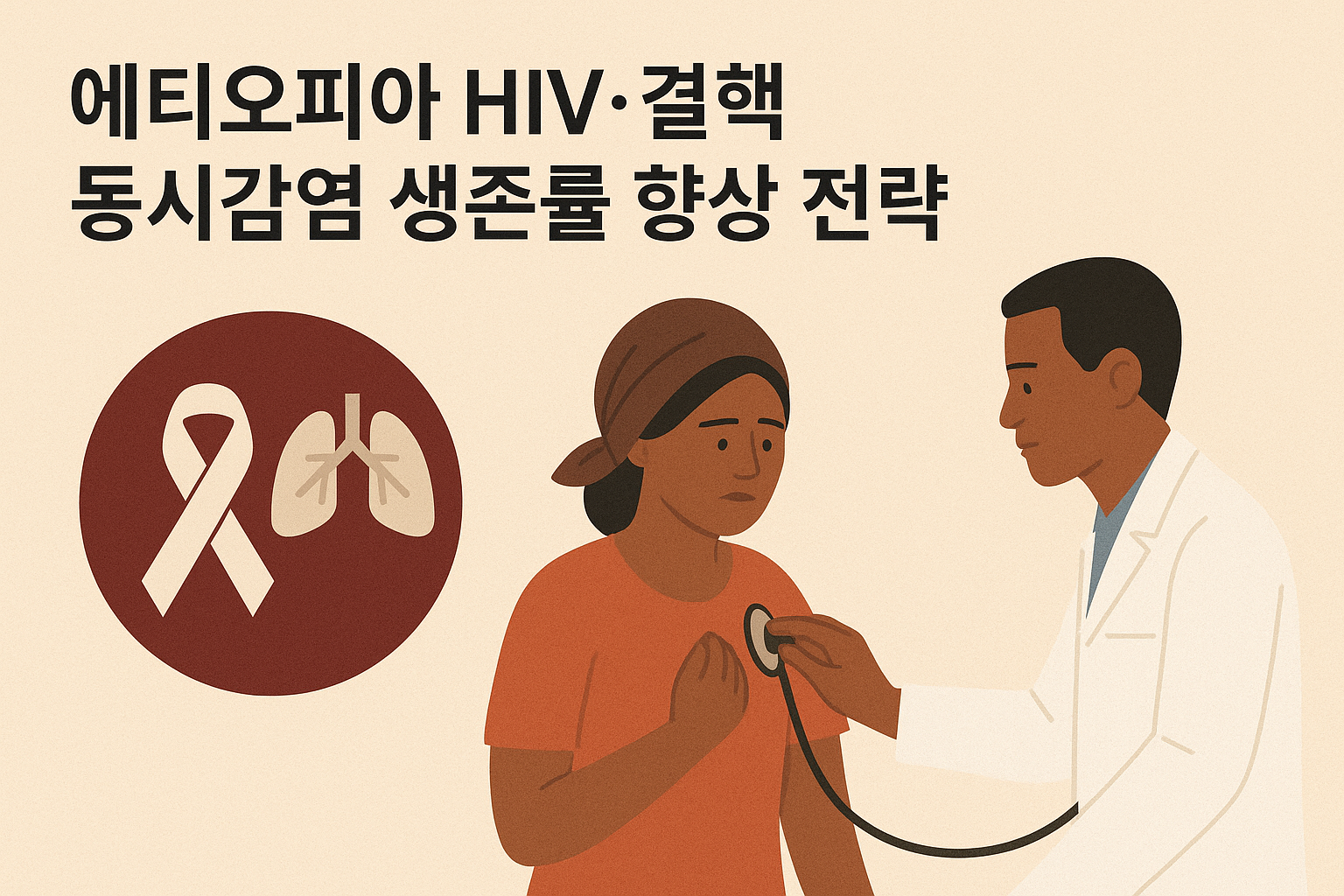 에티오피아 HIV 결핵 동시감염 생존률 향상 전략