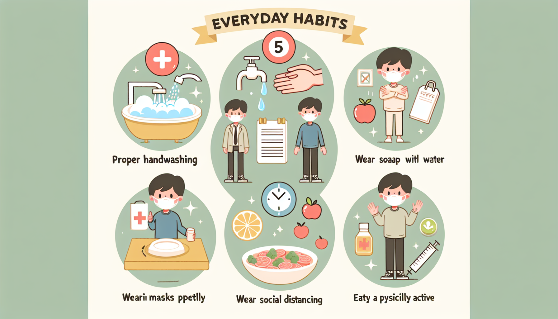 일상에서 실천하는 질병 예방 생활습관 5가지 방법 건강 지키기