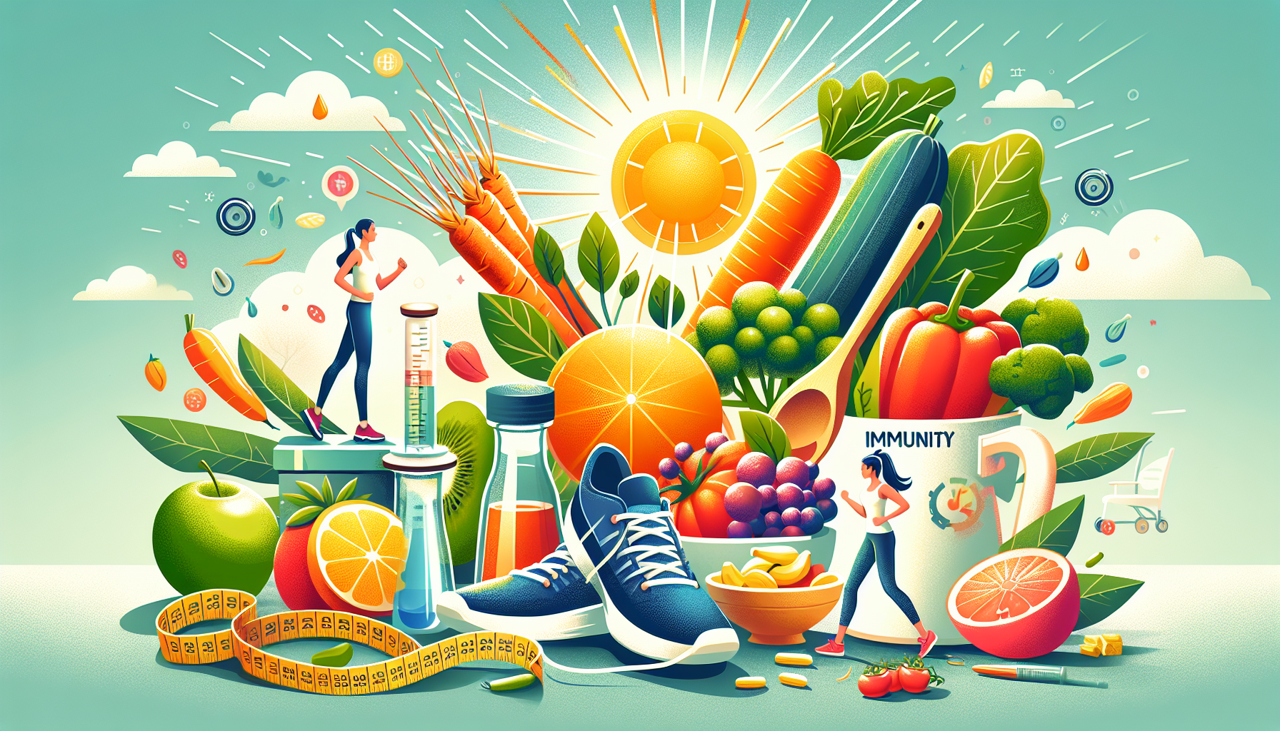 자연 면역력 강화 비법 건강 식단과 운동 습관