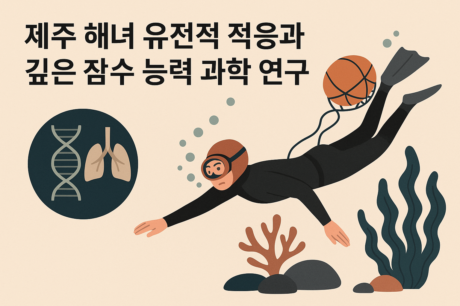 제주 해녀 유전적 적응과 깊은 잠수 능력 과학 연구