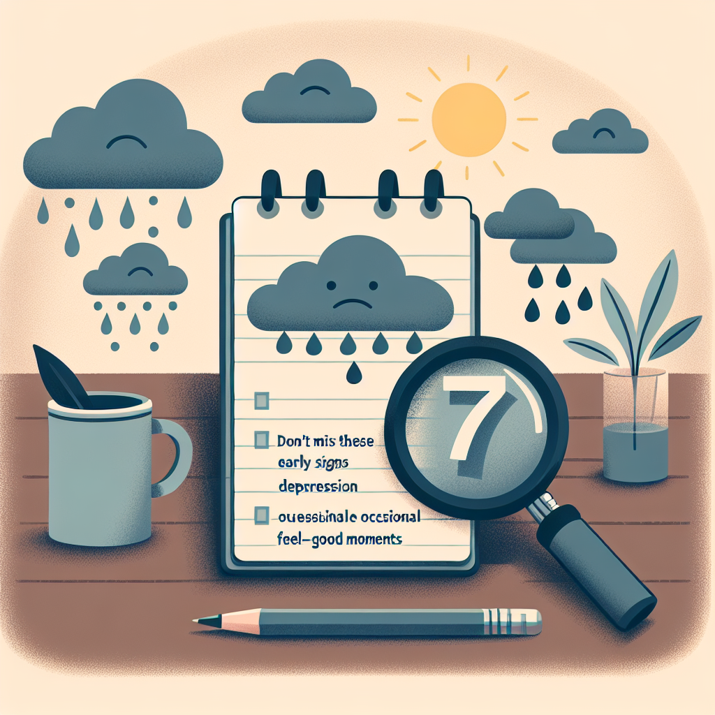 우울증 초기증상 7가지 신호를 놓치지 마세요