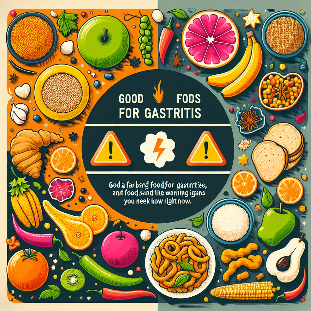 위염에 좋은 식단과 피해야 할 음식, 지금 바로 알아야 할 위험 신호는 무엇인가요