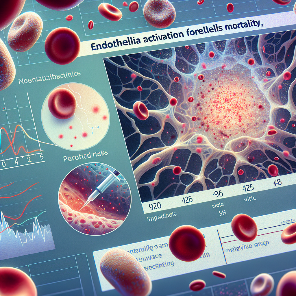 혈관 내피 활성화가 사망률을 예고한다 경고: 패혈증 환자 예측에 중요한 2025년 최신 연구