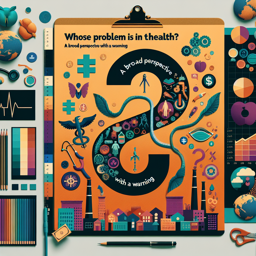 건강 격차는 누구의 문제일까 경고와 함께 폭넓은 시각을 제시한다