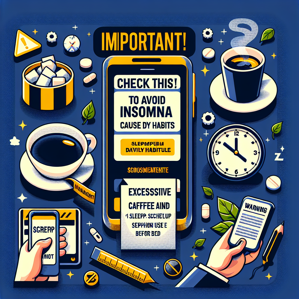 경고 위험! 생활 습관으로 불면증 유발하지 않으려면 반드시 체크하세요