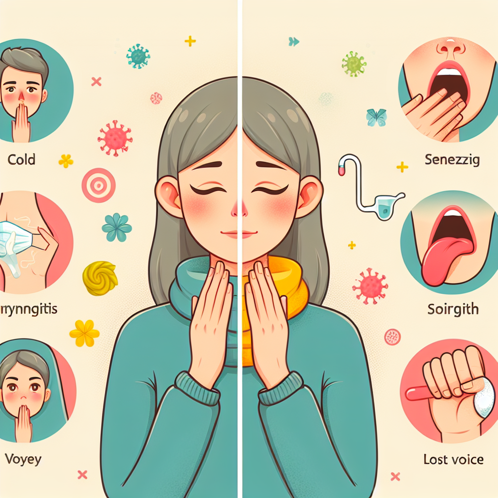 감기와 후두염 증상 차이, 당신은 얼마나 명확히 구별하시나요