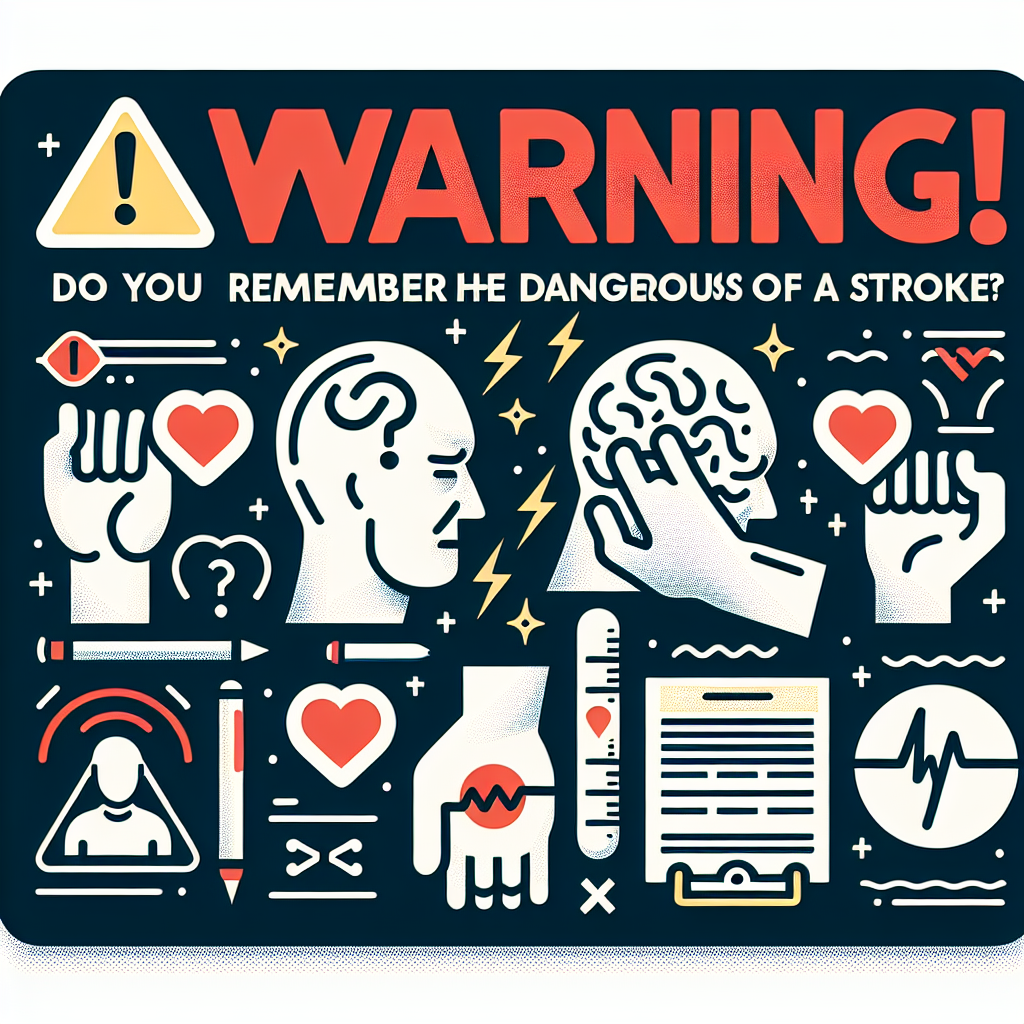 경고! 무시하면 위험한 뇌졸중 전조증상 징후를 기억하나요?
