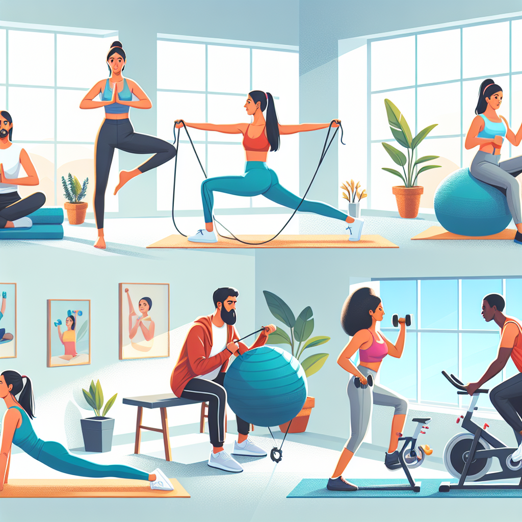 관절 부담 없이 안전하게 하는 실내 운동법 BEST 5는 무엇인가요?