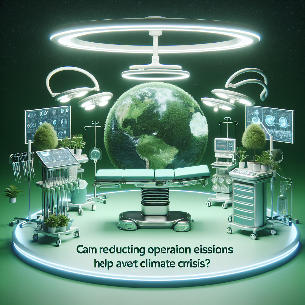 수술실 배출량 줄이면 기후위기 경고를 피할 수 있을까