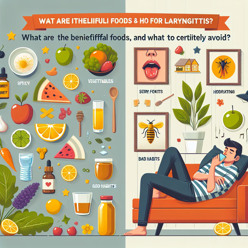 후두염에 좋은 음식과 습관, 반드시 피해야 할 것은 무엇일까